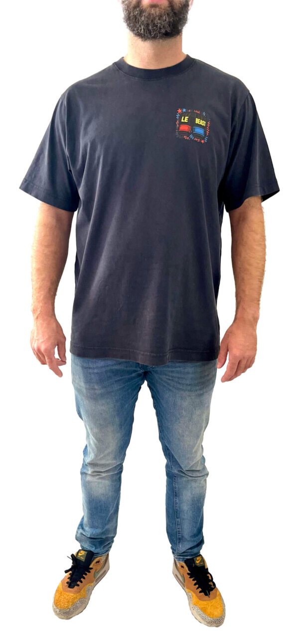 Le Beast UFC streetwear t-shirt zwart biologische katoen, Vegan streetwear